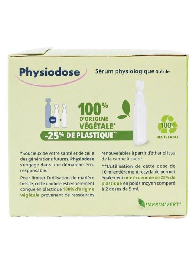 Physiodose Sterile Physiological Saline Solution 30 Vegetable Unidoses 10 ml - Image 3